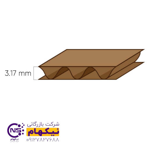 ورق کارتن با فلوت B