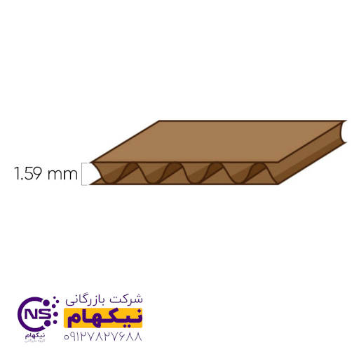 ورق کارتن با فلوت E